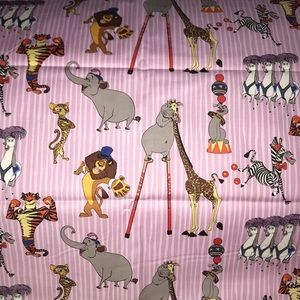 New Circus Animals Print Fabric